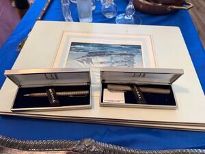 Vintage Alfred Dunhill of London Pen & Mechanical Pencil Set w/ Original Boxes
